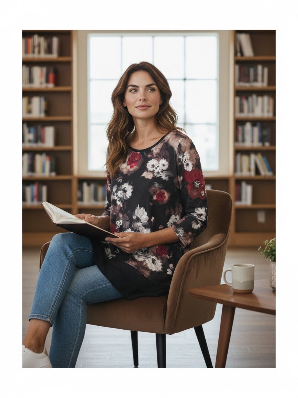 Simply Vera Vera Wang Floral Top S